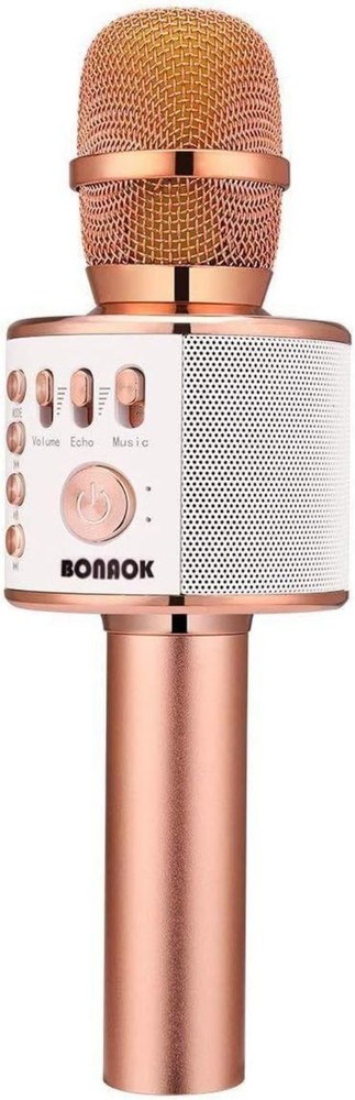 Dual Connection Karaoke Microphone - Bluetooth & USB for Effortless Singing Fun
