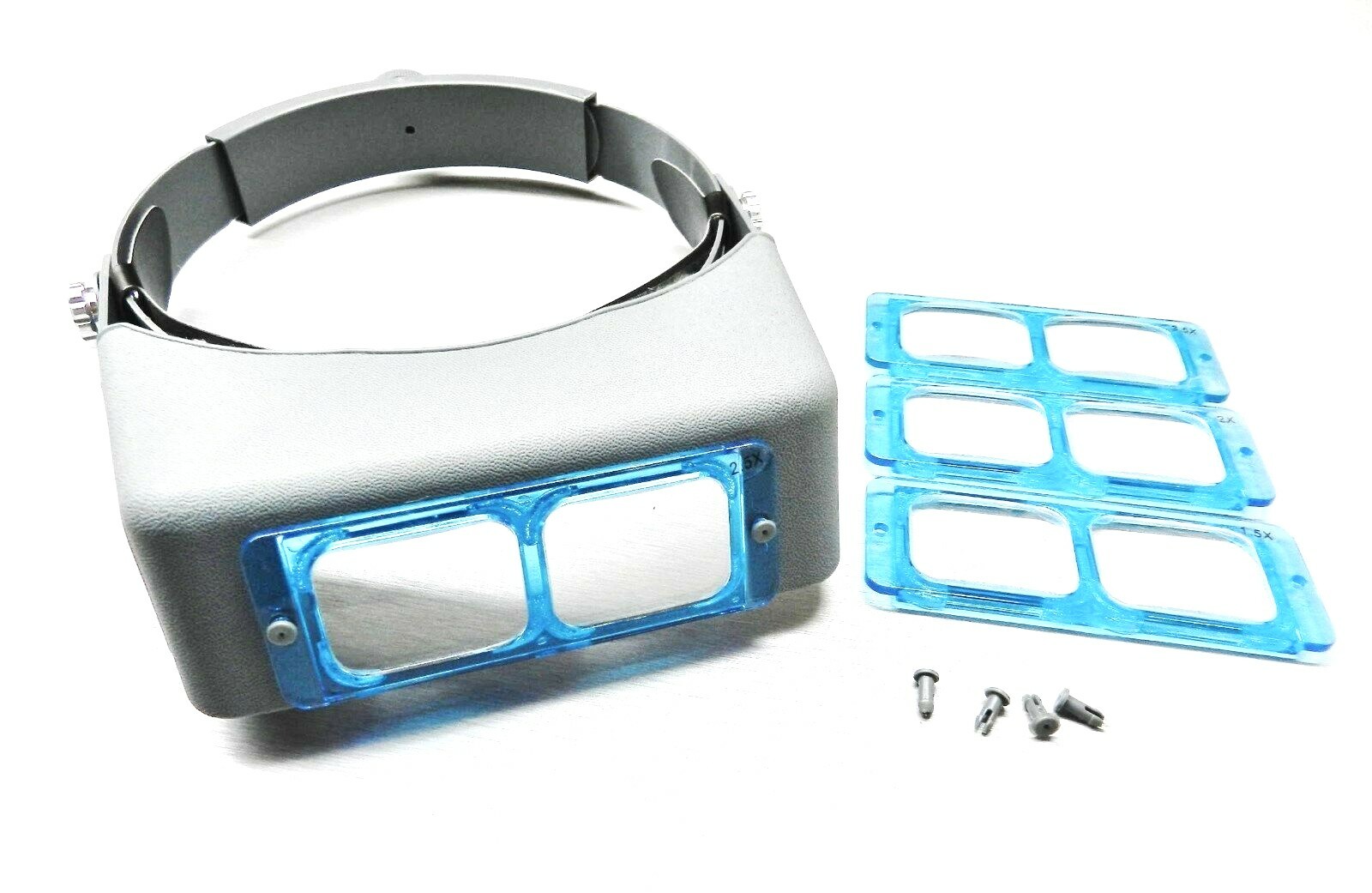 Headband Magnifier Jewelry Visor 4 Multi Lens Glasses Head Visor Loupe Binocular