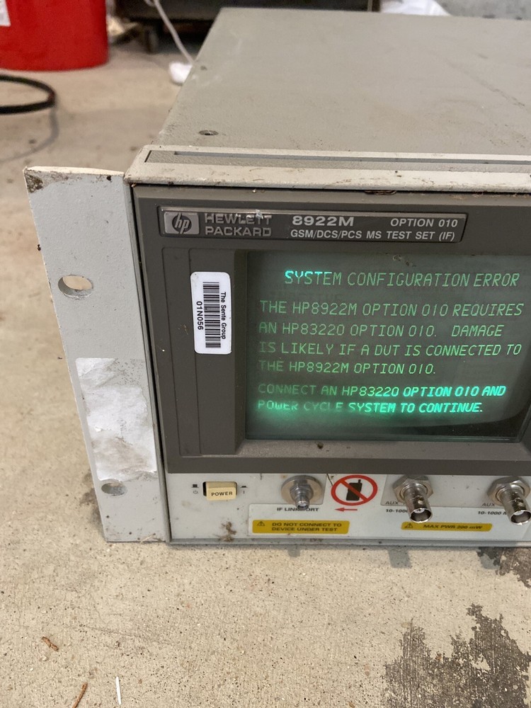 HP 8922M (Opt 10) GSM/DCS/PCS MS Test Set (IF) UNTESTED