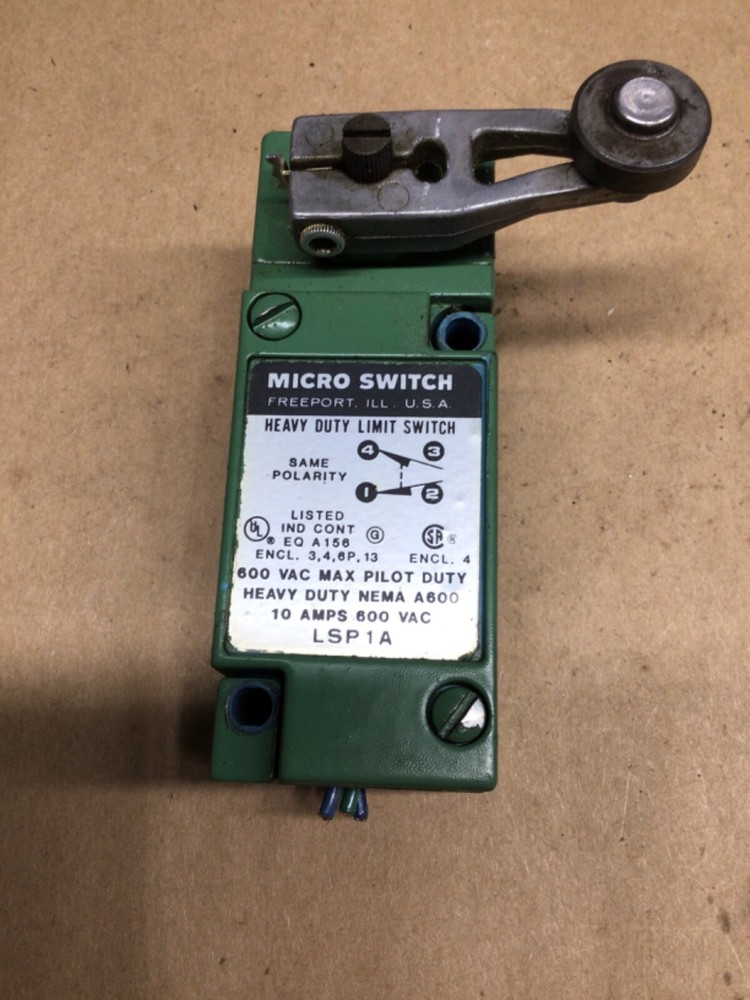 MICRO SWITCH LSP1A LIMIT SWITCH #4010F310