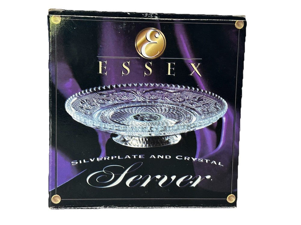 Essex SilverPlate and Crystal Server NIB