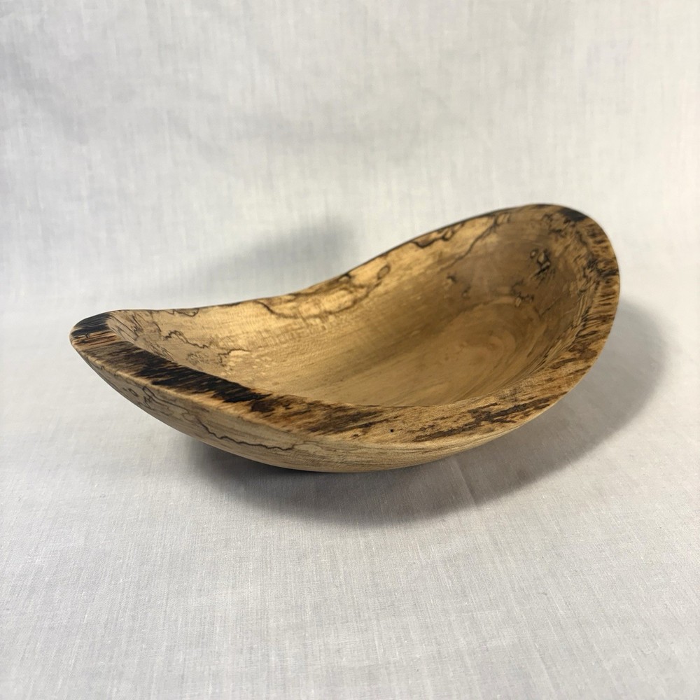 Spalted Box Elder Oval Bowl