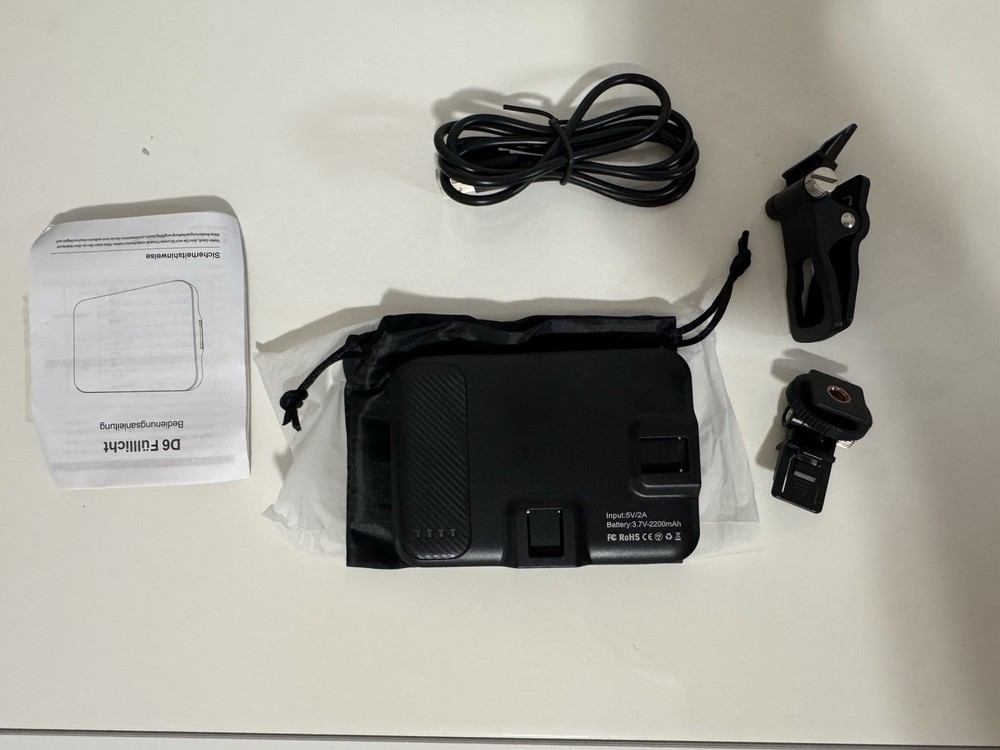 D6 LED Video Light with Rechargeable Battery