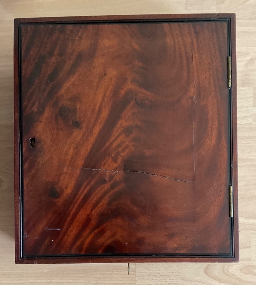 Antique Mahogany Valet Key Box
