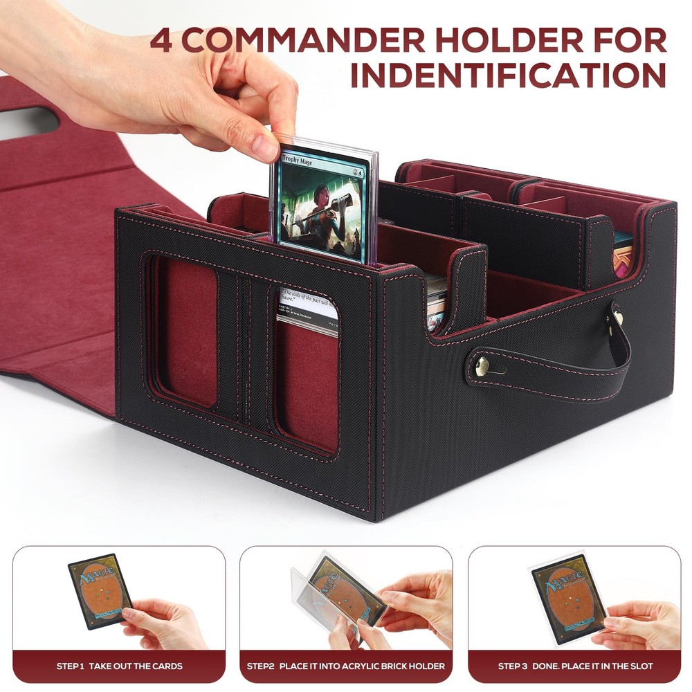 Trading Card Storage Box for MTG, MTG commander deck box，Multi-purpose Deck C...