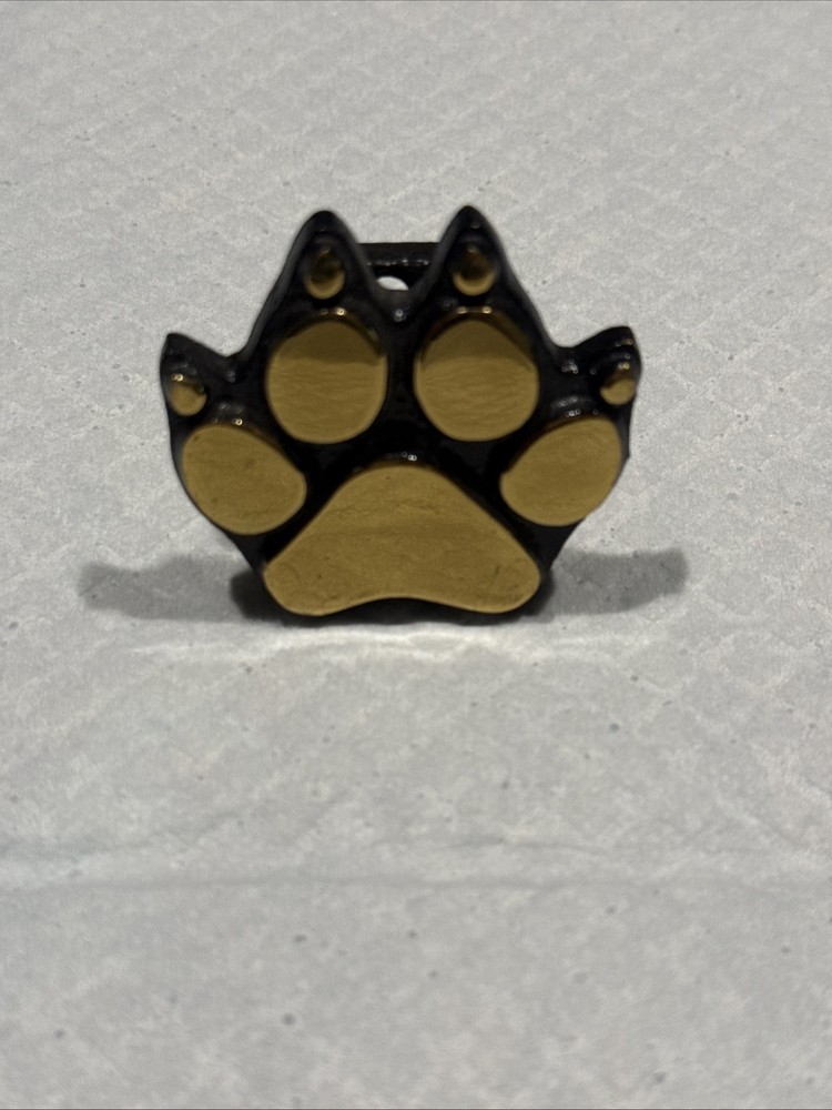 “Michael Healy Solid Brass Dog Paw Doorbell Button Lighted Wired”