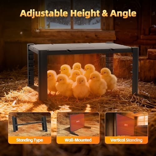 Adjustable Chick Heat Plate - 95-167℉ Temperature Control, Safe ABS Brooder Heat