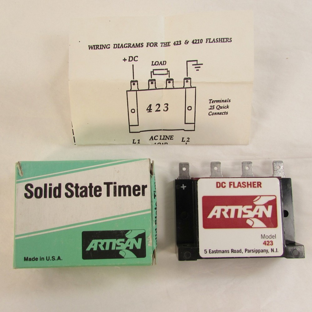 Artisan 423-37-1FPM Solid State Timer DC Flasher Relay 37VDC 0.5A NEW