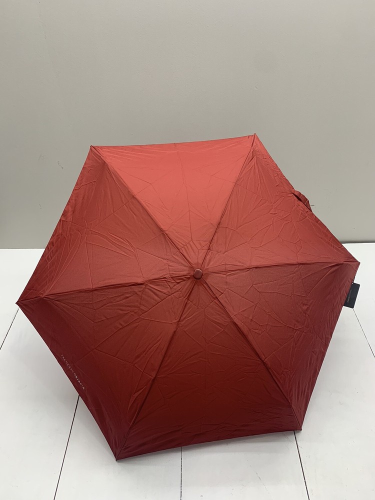 Francesco Biasia Red Push Button Umbrella