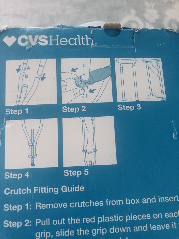Universal Crutches 4’7-6’7 No Tools Needed ( Gray )