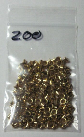 200 Brass Lure Rivets blade stops on buzz baits and inline spinners hobby modeli