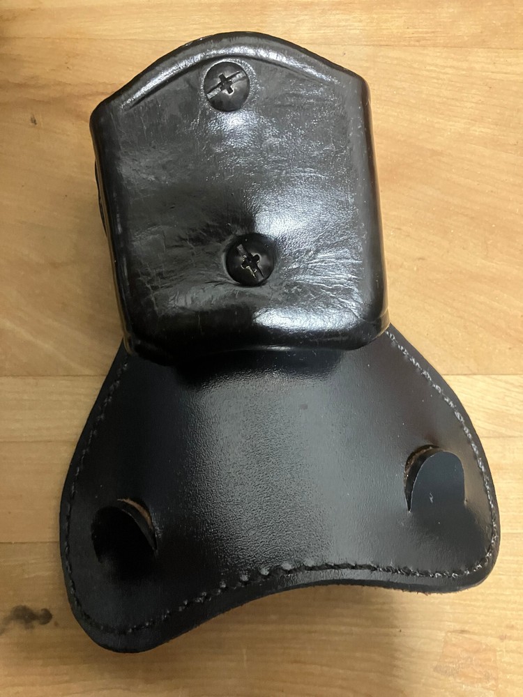 Leather magazine carrier single stack .380 paddle