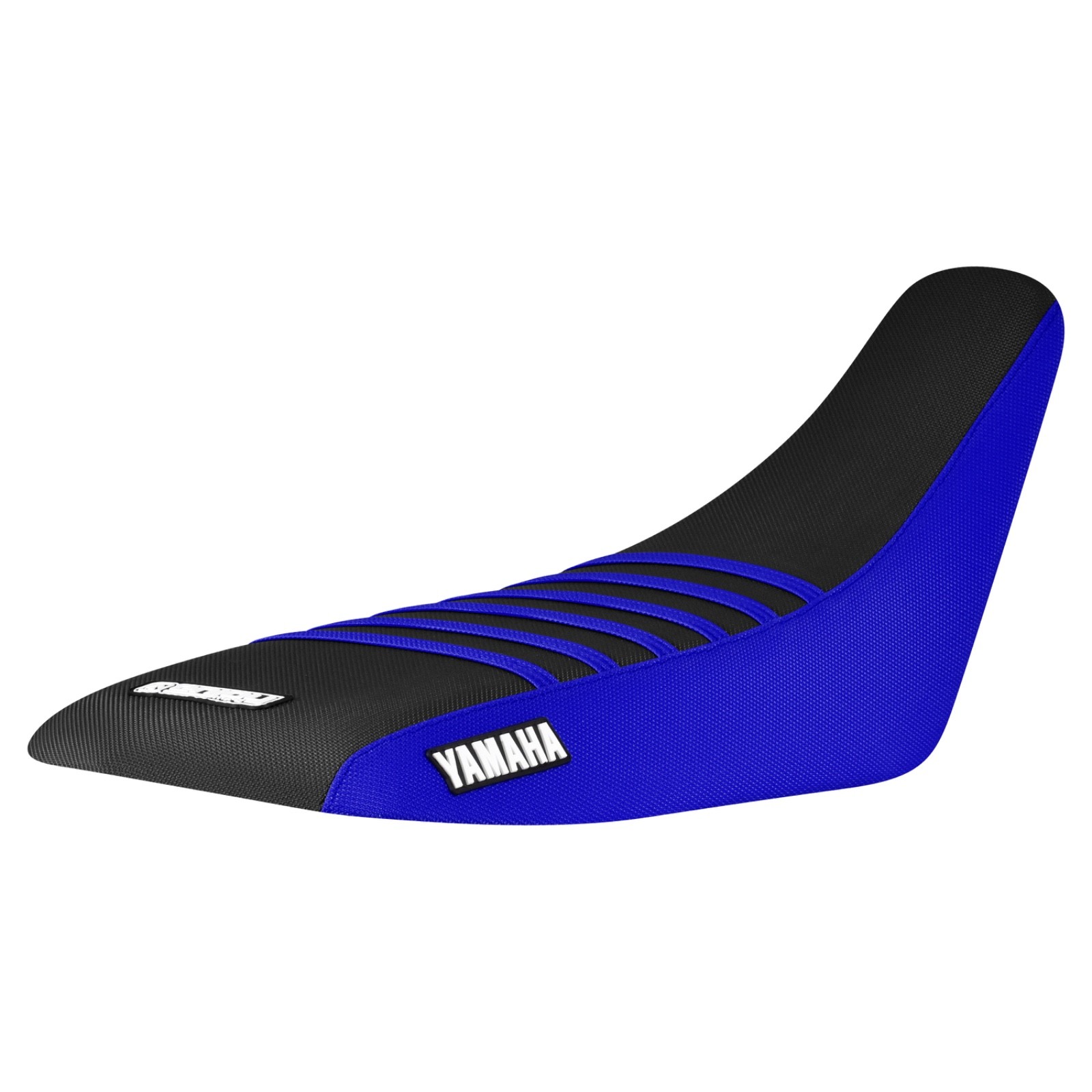 Yamaha Raptor 350 gripper seat cover (2004-2013)    BLUE/BLACK/BLUE ribs #242
