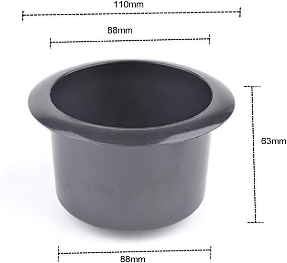 Luzen 2 Pcs Black Plastic Recliner-Handles Replacement Cup Holder Insert for Sof