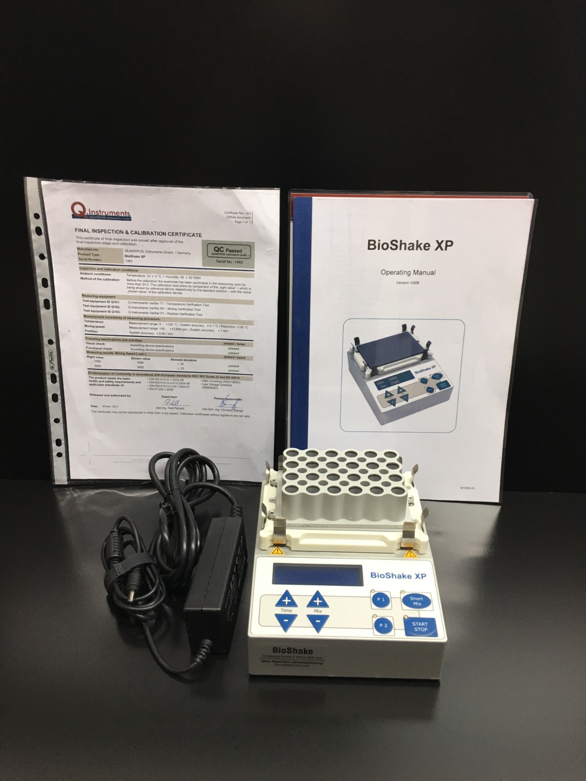 Q Instruments BioShake XP 001266 High Speed Lab Mixer with WARRANTY
