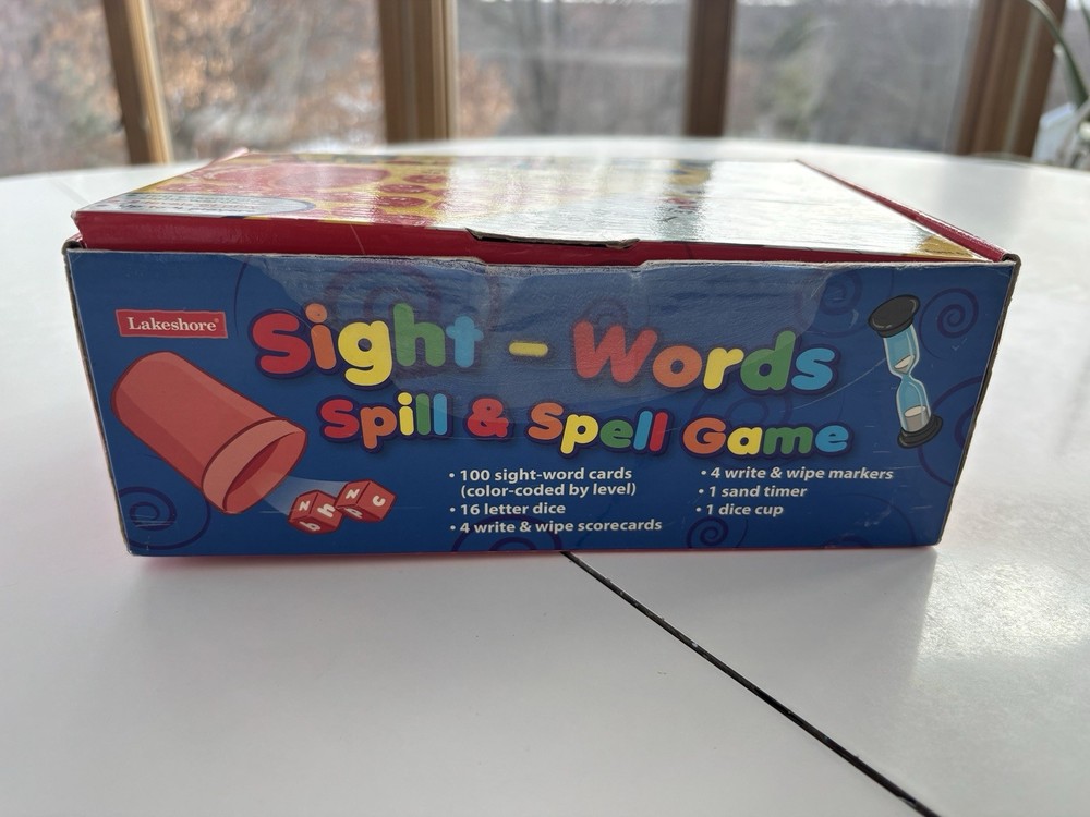 LAKESHORE SIGHT-WORDS SPILL & SPELL GAME Elementary Age Level