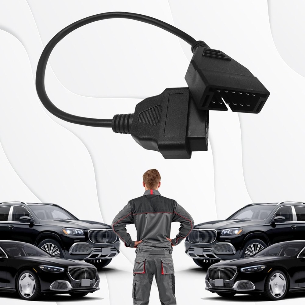 OBD1 Scanner, to OBD2 GM Adapter, OBD 1 Scanner Cable Code Reader Black