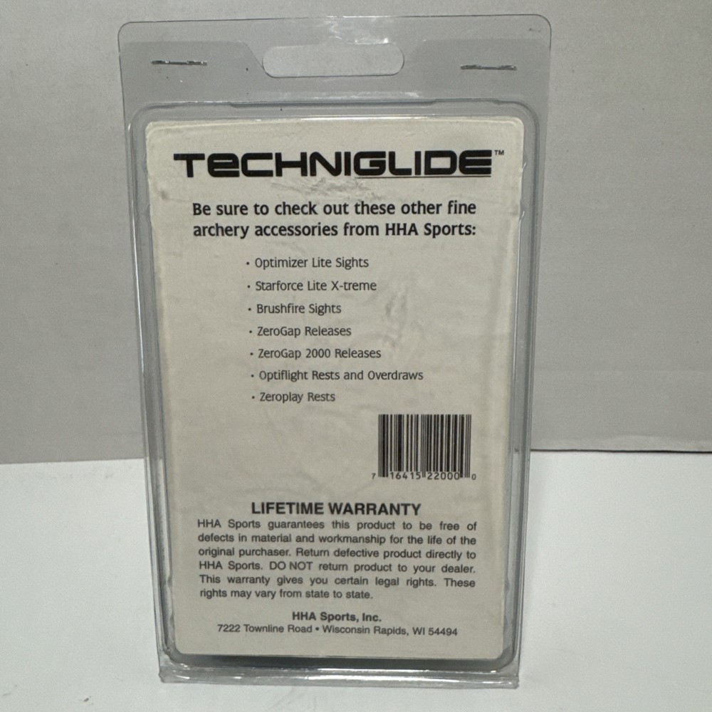 NOS: HHA techniglide TL-2 Techniglide Plus Rest