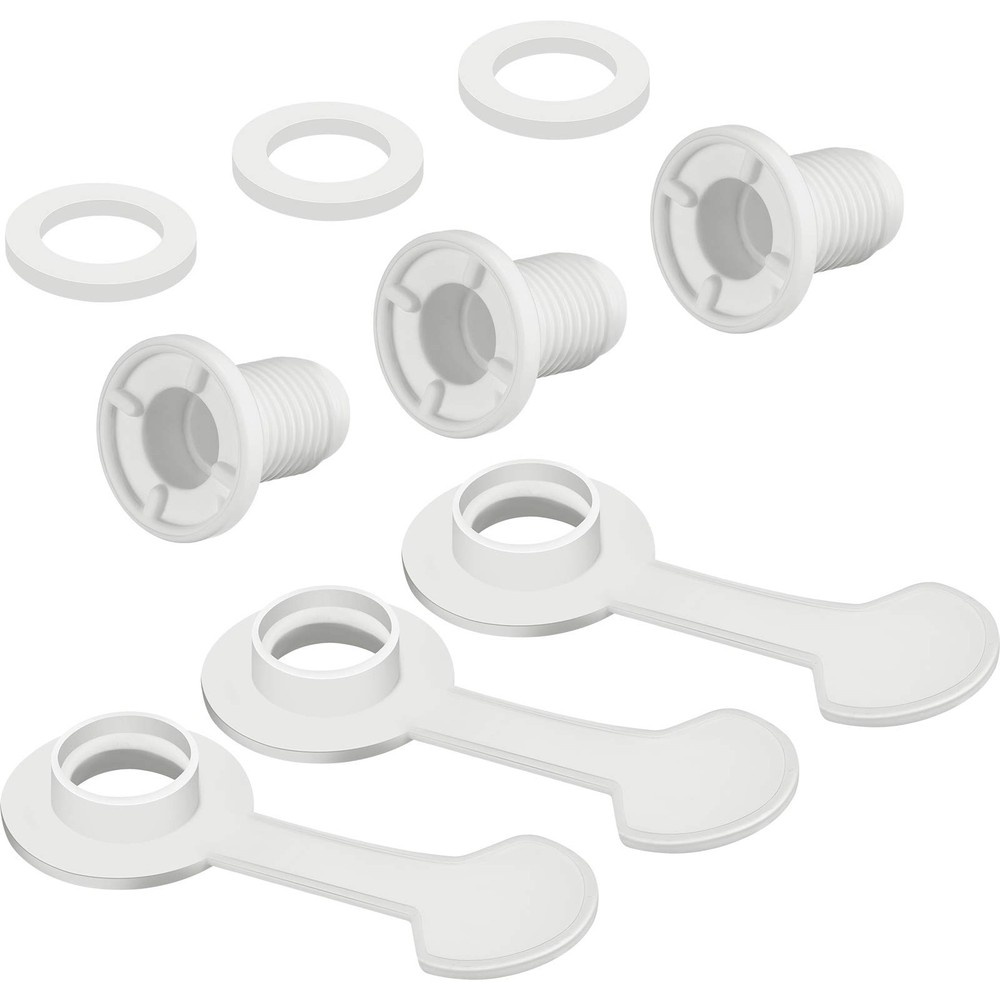 3 Sets Cooler Drain Plug Replacement Triple Snap One Size, White