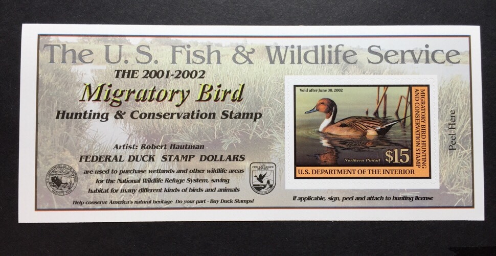 #RW68A 2001 - 2002 - US Federal Duck Stamp - Post Office FRESH