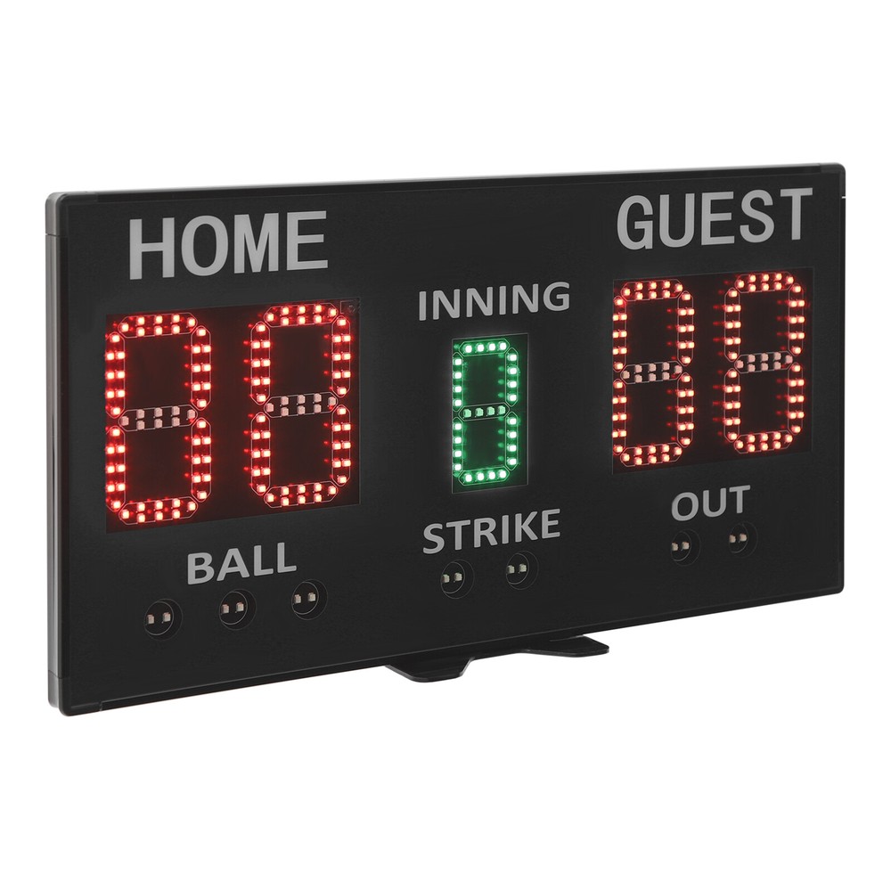 Electronic Baseball Scoreboard High-Light Digital Scoreboard, Remote Control