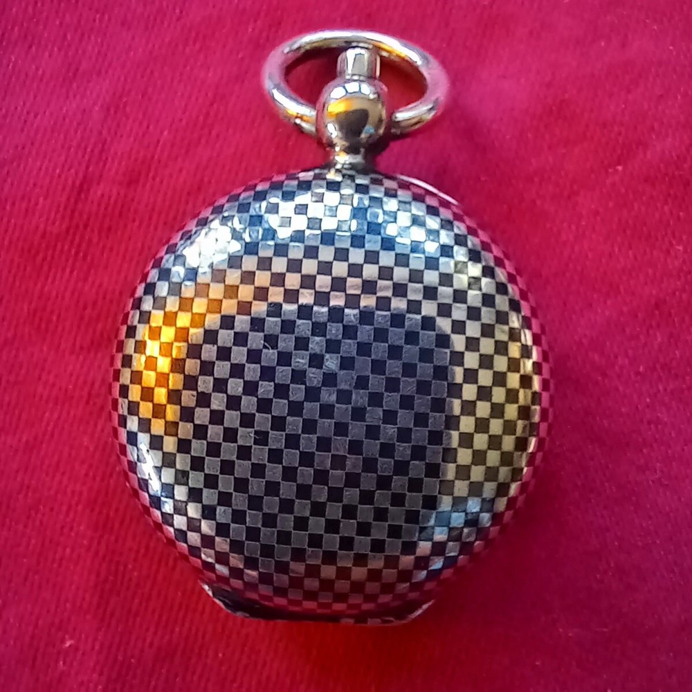 Superbe Niello Silver Sovereign Case
