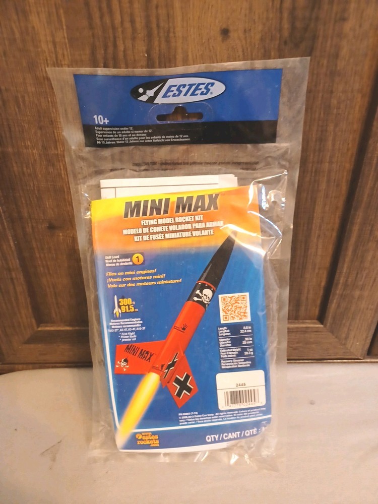 Estes Mini Max #2445 Model Rocket Kit - OOP - Skill Level 1