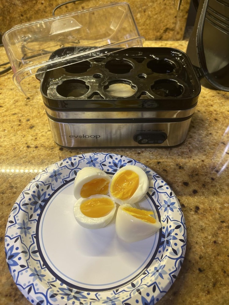 6-Egg Capacity Electric Egg Cooker with Auto Shut-Off
