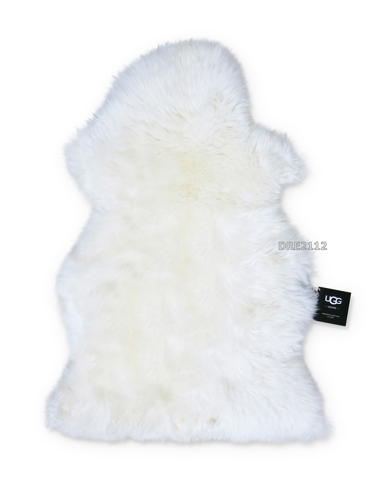 UGG Australia Home Sheepskin Area Rug Natural Double 2' x 3' Fur Rug *NEW*