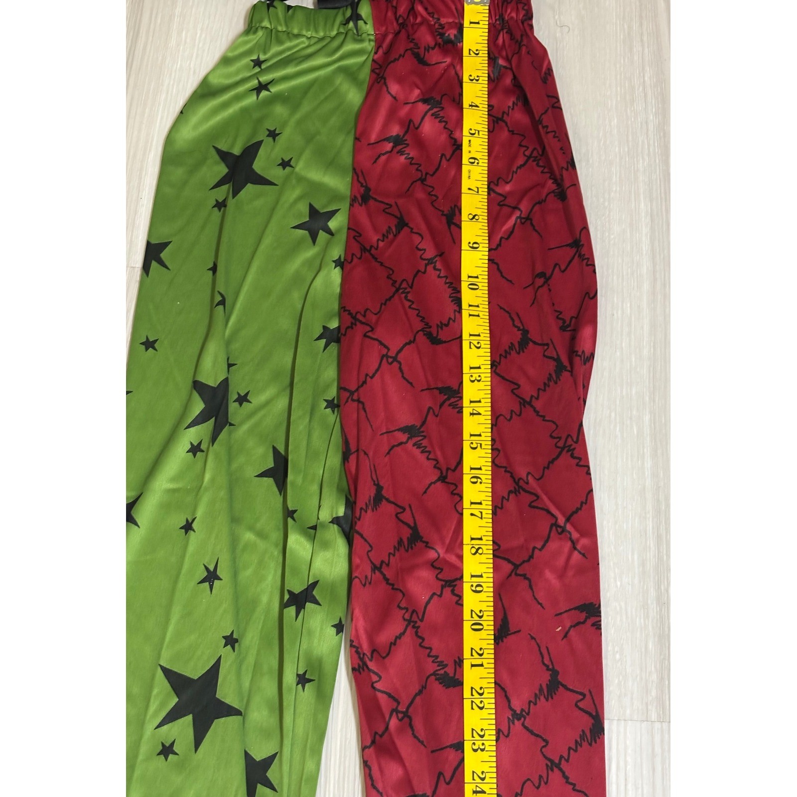 Rubies Evil Clown Costume Womens S Red Black Halloween Cosplay Dress Leggings