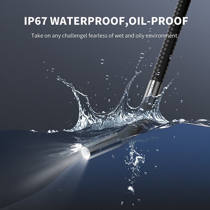 Ralcam Articulating Borescope Endoscope Inspection Camera 3.3FT Flexible Snake