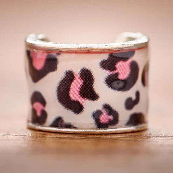 CharMED Stackable Personalize Stethoscope Bling Charm | Cheetah - Pink Leopard