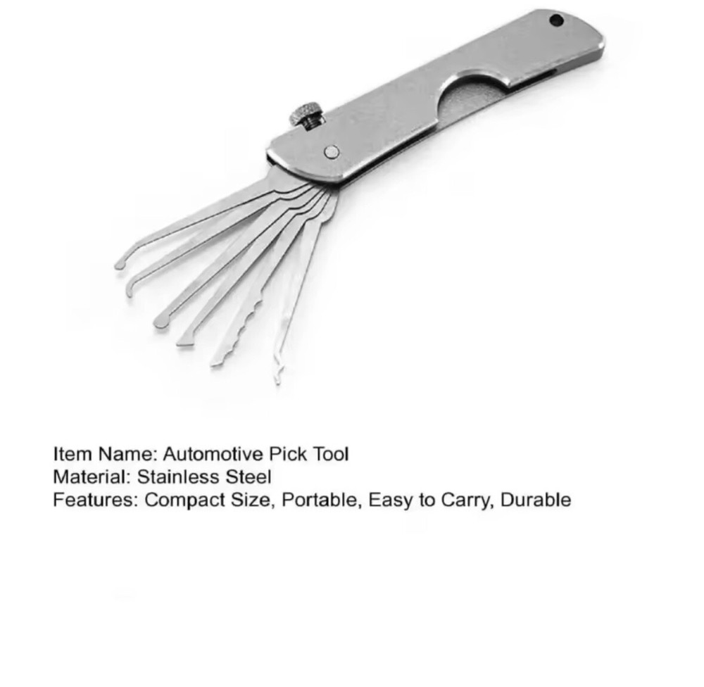 Compact Lock Smith Set Rust-resistant Versatile Door Open Keys, Key Replacement