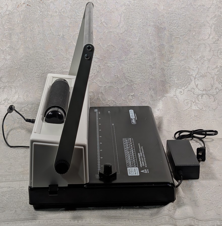 MAKEASY, Electronic Coil Spiral Binding Machine, With Manual Hole Punch, EUC