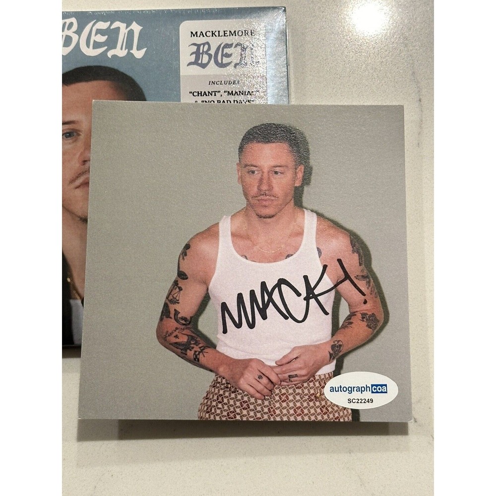Macklemore Signed Autographed CD Ben ACOA Autographed COA Authenticated
