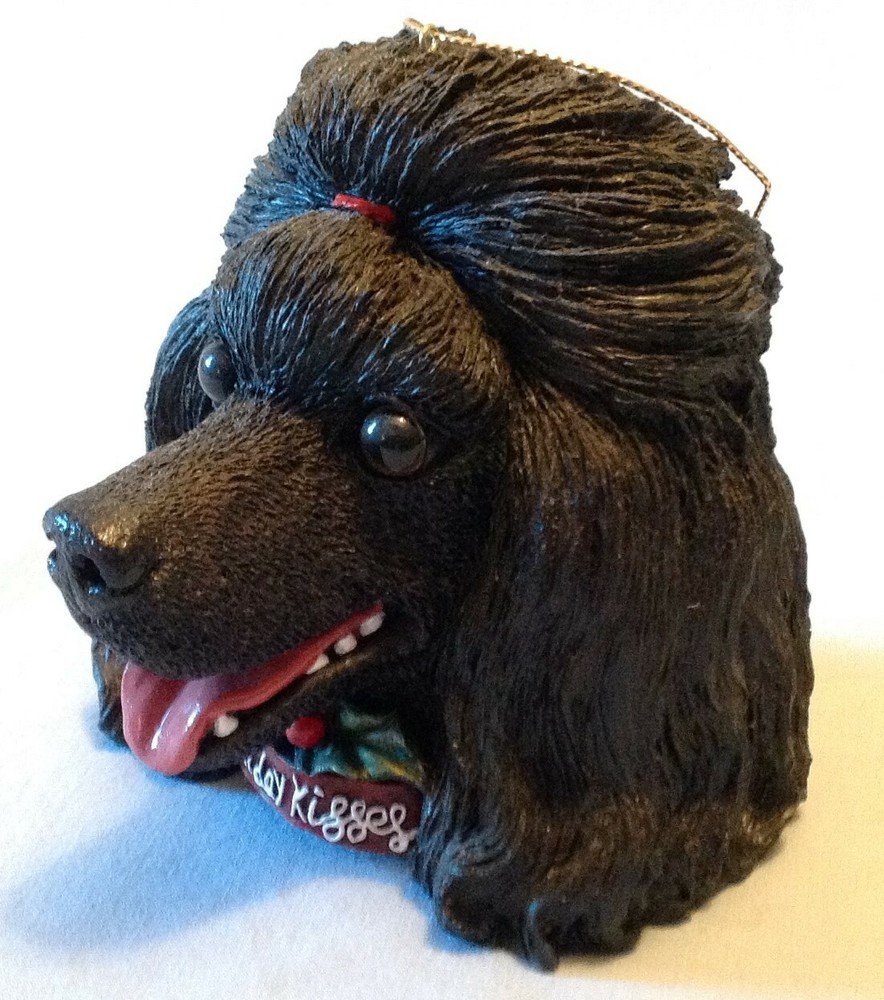 Poodle head X-mas ornament