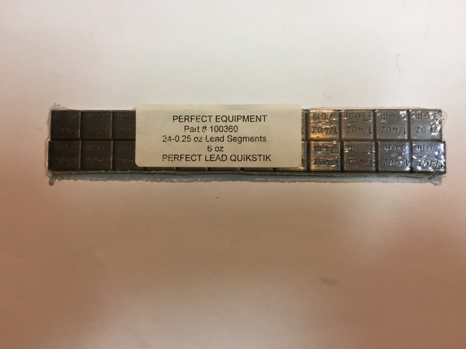 PERFECT .25 oz  SELF ADHESIVE STICK ON UNCOATED LEAD WHEEL WEIGHTS-24 PCS