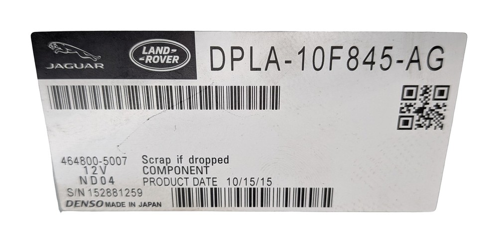 2016 RANGE ROVER (L405) BLUETOOTH COMMUNICATION CONTROL MODULE