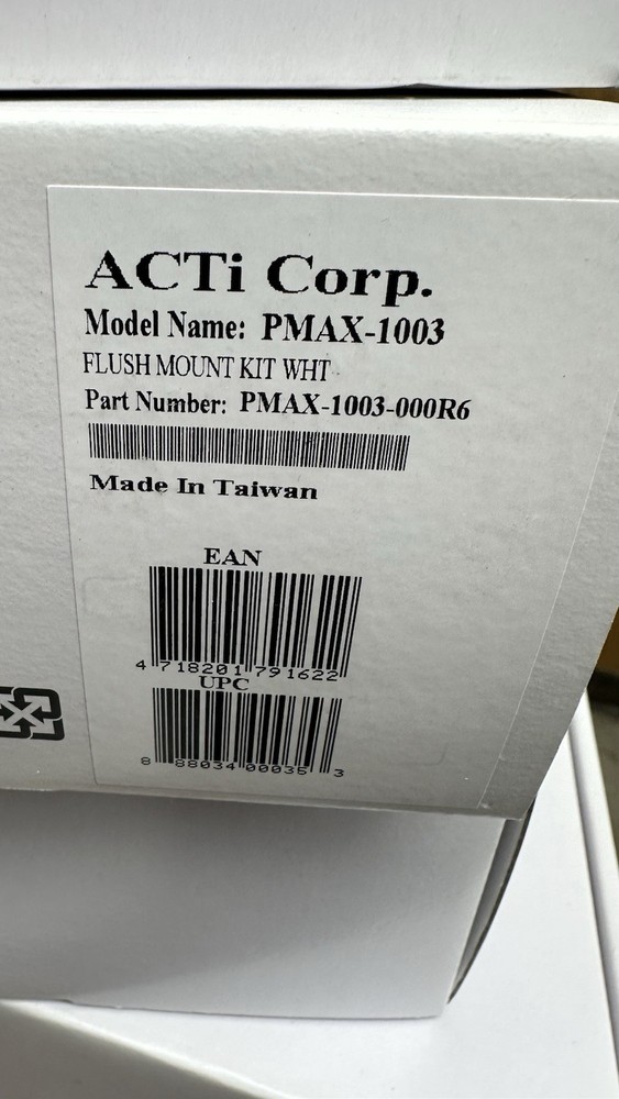 Acti PMAX-1003 Flush Mount Kit White