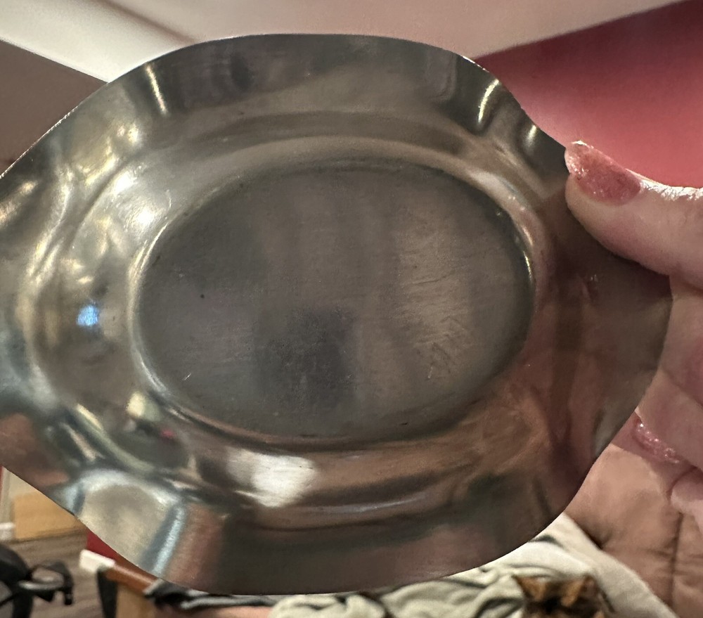 Vintage Silver Plated Metal Candy Dish 6.5” x 5 X 1.5