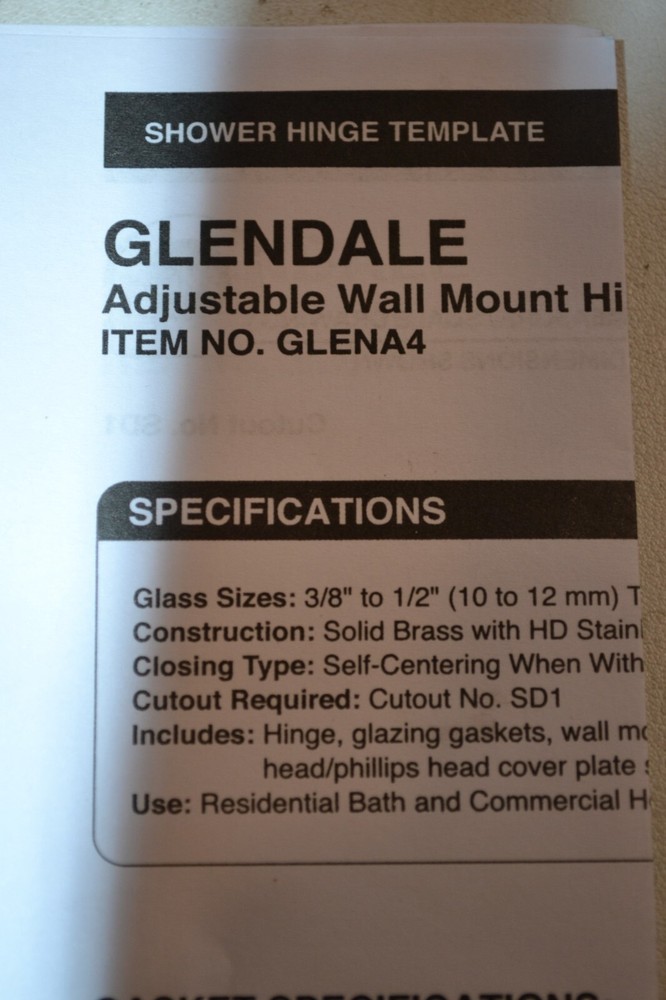 FHC GLENA4MB Adjustable Wall Mount