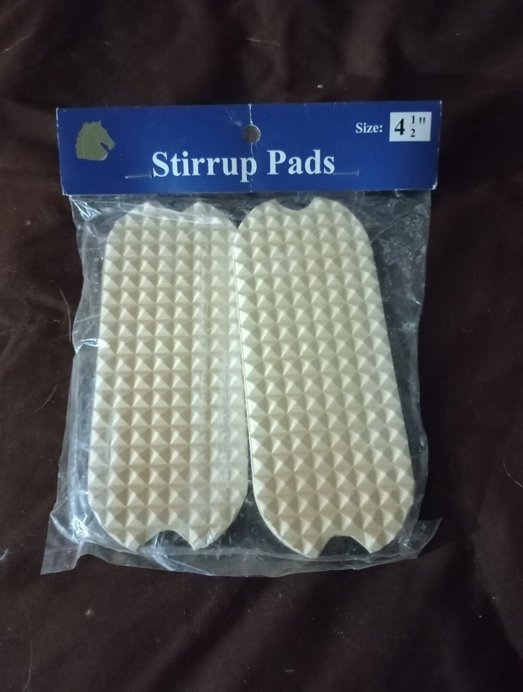 Stirrup Replacement Pads, White Size 4 1/2