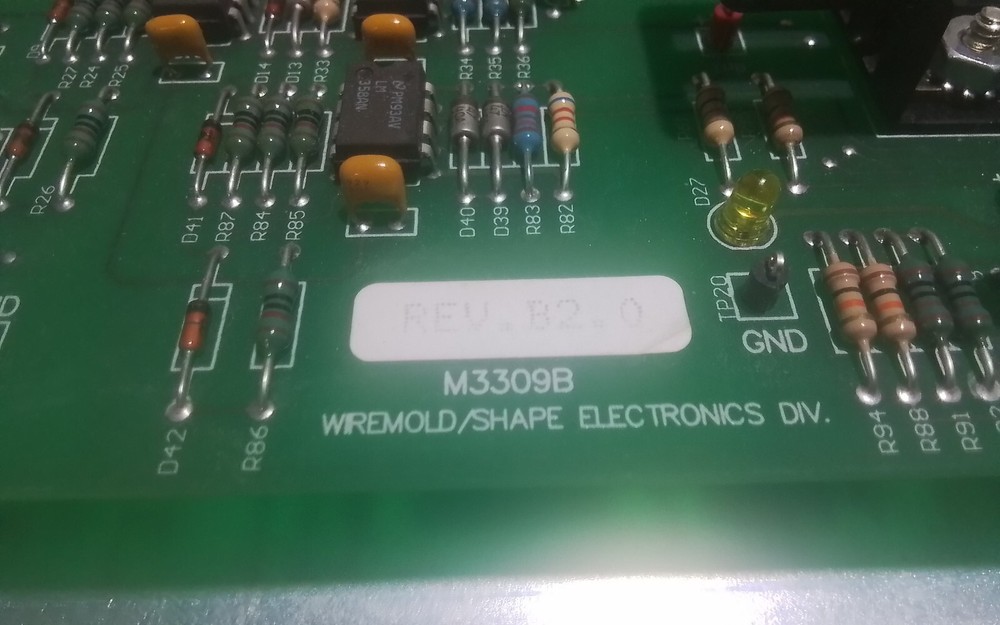 WIREMOLD / SHAPE ELECTRONICS M3309B PCB CIRCUIT BOARD REV. B2.0 (D8A)
