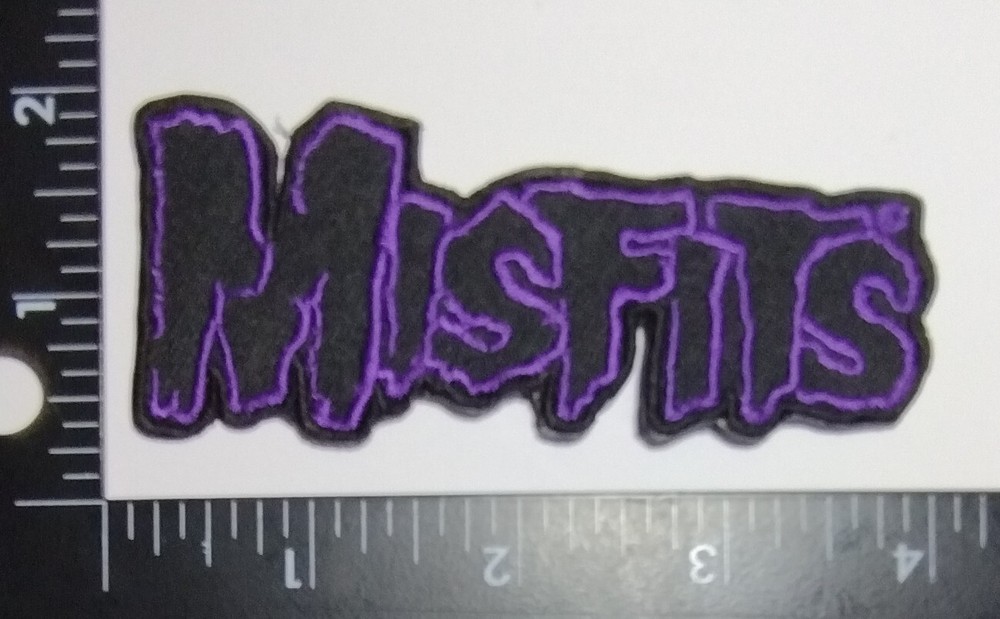 Misfits Logo Rock Band Embroidered Iron On Sew On Patch  Very High Quality