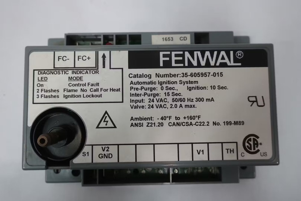 Fenwal 35-605957-015 Automatic Ignition System Module 24v-ac