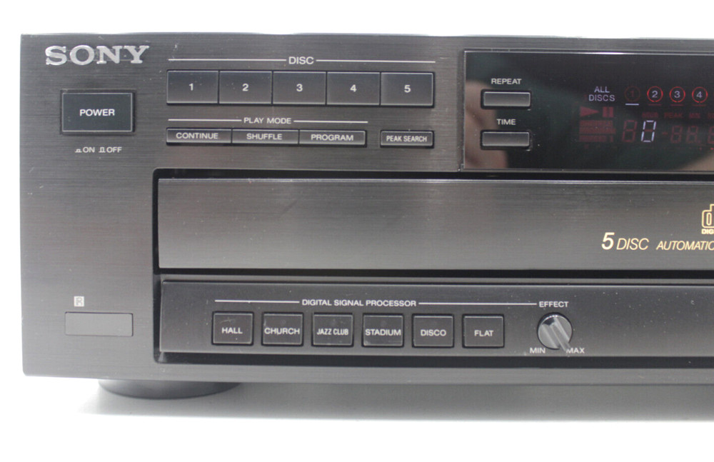 SONY CDP-C615 5 Disc Automatic Disc Loading System Tested w/o Remote