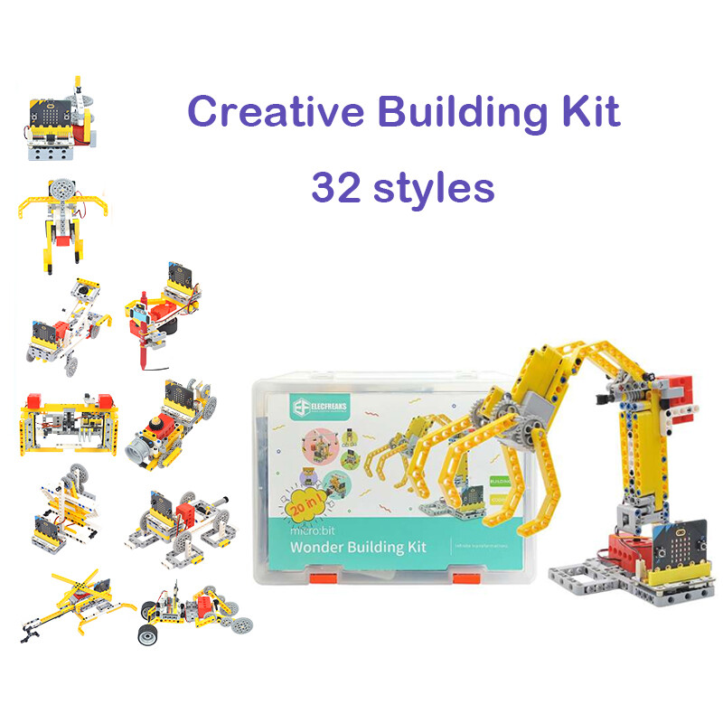 For micro:bit Expansion Board Kinds of Model Programming Robot Course 32 IN 1