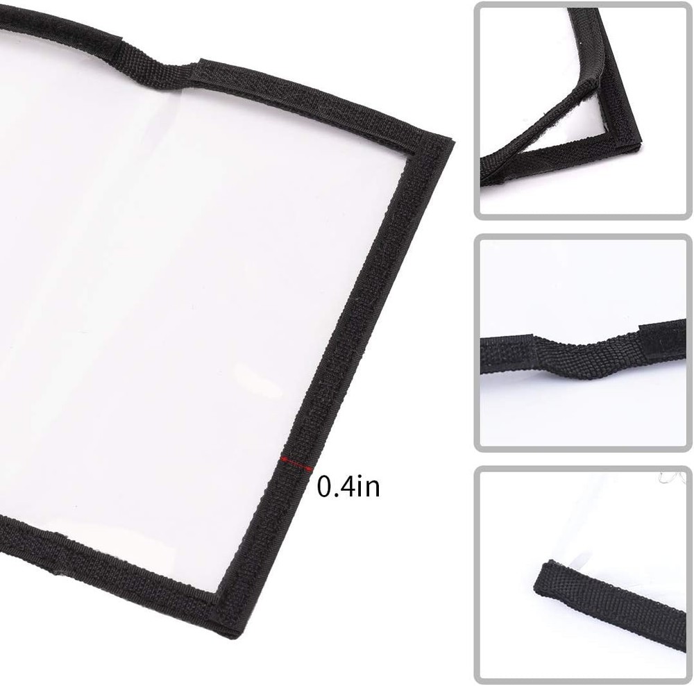 4 Pack Clear Fishing Bait Wraps Prevnet The Sharp Large, Medium, 4Pcs（2L+2M）