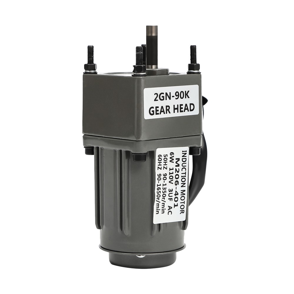 Adjustable AC 110V Worm Gear Motor 6W with Speed Controller and High Efficiency