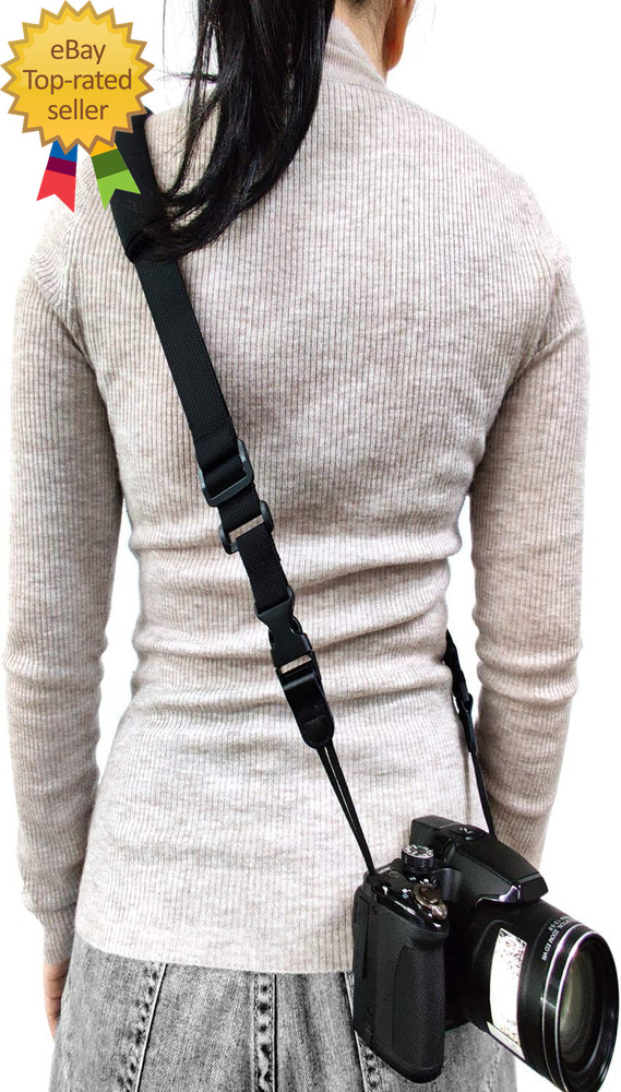 Camera Neck Straps with Quick Release Black for DSLR Camera or Binoculars Strap